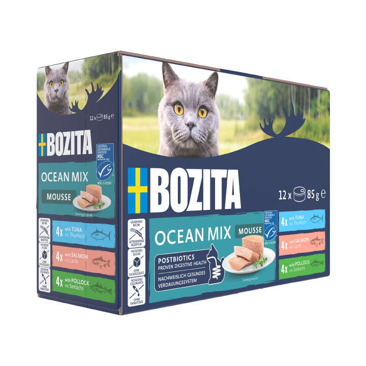 BOZITA Katzen-Nassfutter Mousse Ocean Mix
